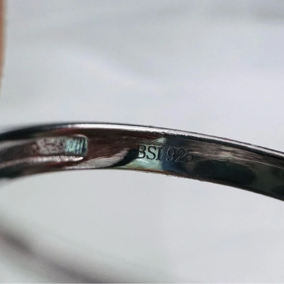 0.7 CT Moissanite Diamond Triple Halo Pavé Band - Picture 3 of 3